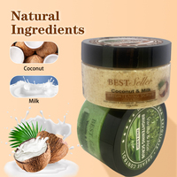 Crème exfoliante éclaircissante au lait de coco FDOB, hydratante et raffermissante, soin bio pour femmes, OEM, marque privée