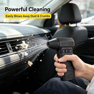 Ventilador de Mano Mini Portátil de Gran Venta al por Mayor con Logotipo Personalizable, Negro, Pequeño Soplador de Aire - Product Image 1