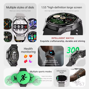 Montres intelligentes en gros avec écran tactile, étanches, ECG, appels Bluetooth, suivi sportif et santé, pour hommes - Product Image 2