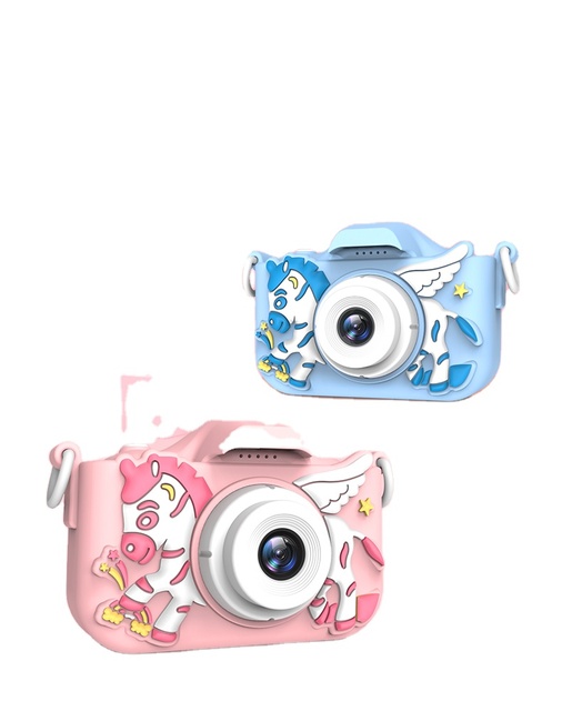 Factory OEM & ODM Kiddies Digital Camera Diy Horse Toy Camera Kids Cartoon Game Camera