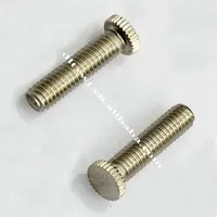 Flat head straight grain knurled screws/stud bolts/Threaded rods