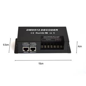 Décodeur DMX512 4 canaux 5A RGBW à courant constant - Pilote LED à codage par tirette pour éclairage de scène et modules - Product Image 5