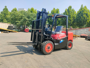 Ruijie CPC30 4x4 Drive <strong>Diesel</strong> <strong>All</strong> <strong>Terrain</strong> <strong>Forklift</strong> 3 Ton Three Stage Mast Pneumatic Tire for Farm Use - Product Image 1