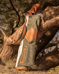 Bolsa de Golf Vintage de Lona Encerada Unisex con Cierre <span class=keywords><strong>Abierto</strong></span> 86x18cm - Product Image 3