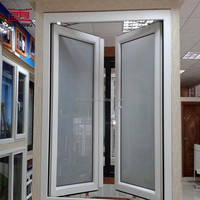 Ventana Abatible de PVC con Doble Acristalamiento y Marco de UPVC con Vidrio Templado para Hoteles