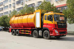 Camion d'aspiration fécale des eaux usées 8X4 Chariot à déjections Véhicule de drague d'é<span class=keywords><strong>gout</strong></span> à haute pression Camion de réservoir septique Camion d'aspiration sous vide des eaux usées - Product Image 3