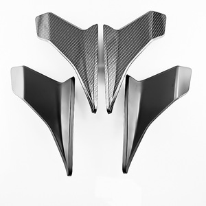 Deflectores de Viento Laterales para Motocicleta Qiangye, Estilo Fibra de Carbono, 26mm, Ajuste Universal, Apariencia de Carreras - Product Image 3