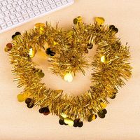 Vente chaude fête de noël anniversaire décoration 2 M amour coeur couleur rayures hauts danse salle de mariage guirlande ruban coloré