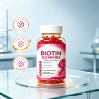 Complément Alimentaire Quotidien Vitamines B Fraise Myrtille Framboise Raisin Gommes à Mâcher Faciles à Mâcher à la Biotine