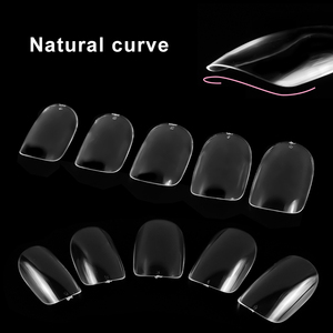 Square Transparent Gel <b>Nail</b> Tips Full Half Cover Short Painted <b>Nail</b> <b>Extension</b> Tips for Women - Product Image 5