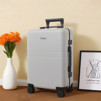 Bagages d'enregistrement valises avec logo personnalisé Vente en gros Bagages avec cadre en aluminium de 20 pouces en matériaux PC