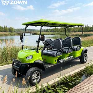 Carrito de Golf Eléctrico Reforzado 2026 para 6 Pasajeros con Neumáticos Elevados para Granja y Parque - Product Image 1