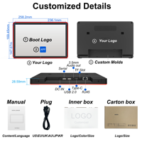 Panneau de réservation de salle de réunion PoE avec lecteur de carte NFC, tablette, support VESA, lumière d'état LED RVB, Android 14 pour la planification de conférences