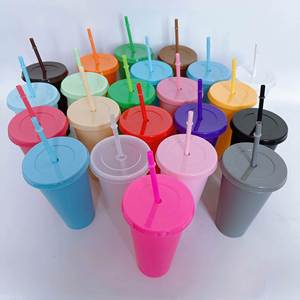 Vaso de Plástico de Lujo con Logotipo Personalizado, Reutilizable, Ecológico, con Brillo, Tapa y Pajita, Cambia de Color, para Café y Bebidas Frías, 16 oz - Product Image 4