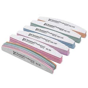 SunelPort Lima <span class=keywords><strong>de</strong></span> Uñas <span class=keywords><strong>de</strong></span> Esponja Eva <span class=keywords><strong>de</strong></span> Doble Cara, Grano Fino, Multifacética, Herramienta Auxiliar <span class=keywords><strong>de</strong></span> Manicura para Principiantes, Forma <span class=keywords><strong>de</strong></span> Media Luna y Diamante - Product Image 4