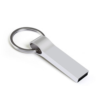 Flashdisk Metal Baru USB 3.0 Custom Logo Memory Stick Gratis Gantungan Kunci Pen Drive Kecepatan Tinggi Perangkat Memoria USB 4GB-256GB