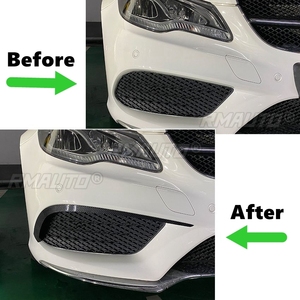 สำหรับ Mercedes-Benz E-Class Coupe C207 AMG Line 2013-2016 สปอยเลอร์กันชนหน้า ฝาครอบไฟตัดหมอก แอร์ไนฟ์ สปลิตเตอร์ ชุดแต่ง - Product Image 6