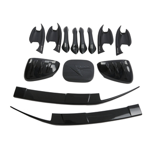 Kit de décoration extérieure de voiture en fibre de carbone WZXD, accessoires, couvre-poignées, garnitures de rétroviseurs pour 2024 - Product Image 1
