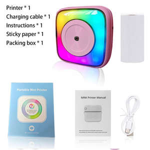 Impresora térmica portátil <span class=keywords><strong>sin</strong></span> tinta recargable de nuevo diseño con luz de fondo <span class=keywords><strong>para</strong></span> juguetes infantiles, notas, etiquetas y pegatinas. - Product Image 6