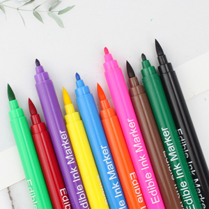 Strumenti da forno a getto d'inchiostro commestibili penna a colori 10 diversi colori commestibili pennarello colorante per alimenti per il disegno sulla <span class=keywords><strong>torta</strong></span> <span class=keywords><strong>di</strong></span> biscotti decoratore - Product Image 4