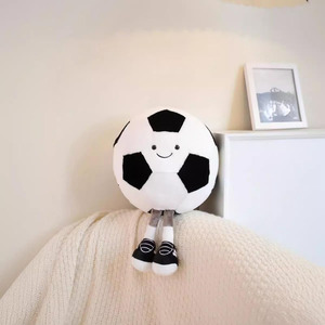 Peluches de football avec visage souriant le plus mignon, jouets en peluche de football avec jambes, cadeaux pour la Journée des enfants pour les petits garçons - Product Image 4