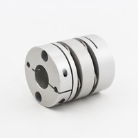 Accouplement à double diaphragme flexible en alliage d'aluminium avec structure à disque, vis et encodeur de servomoteur, personnalisable OEM