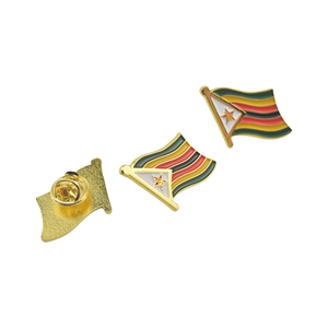 Fabricant vente en gros personnalisé plaqué or pays drapeau national Palestine épinglette broche insigne <span class=keywords><strong>Zimbabwe</strong></span> émail doux broche - Product Image 6