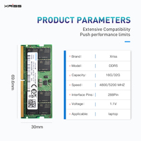 DDR5 Laptop RAM 16GB 32GB PC5 1.1V SODIMM 4800 5200MHZ Memoria Ram