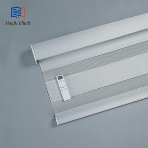 Persiana Enrollable Motorizada con Cubierta Curva, Precio Accesible, Persianas <span class=keywords><strong>Enrollables</strong></span> Zebra para Ventanas de Oficina, Persianas Zebra de Doble Capa - Product Image 6
