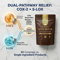Poudre de soutien articulaire à base d'extraits végétaux OEM ODM Marque Privée Glucosamine Sulfate Curcuma Curcumine 95% Boswellia MSM Quercétine UE