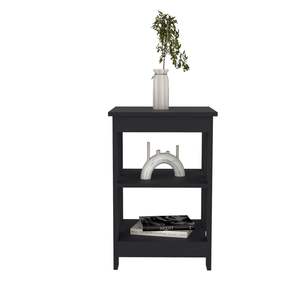 Rossville DB <b>Side</b> Table <b>for</b> <b>Living</b> <b>Room</b> Black Nightstand - Product Image 3