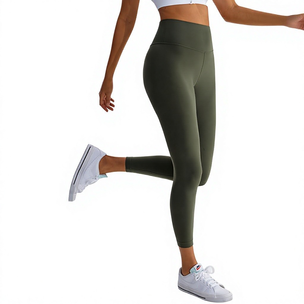 High-Waisted Full-Length Fleece-Lined Yoga Pants Ultra-Stretch Tummy Control Nude-Feel Butt-Lifting Sweat-Absorbent Tight