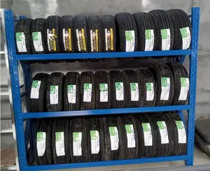 Estante de exhibición de neumáticos de acero OEM ODM, estante apilable de repuesto para neumáticos de camión pesado y motocicleta
