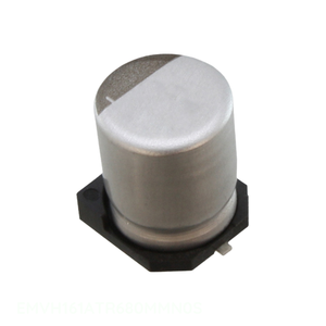 Distribuidor Autorizado, Condensador de Aluminio 68UF 20% 160V SMD 68 uF de Montaje Superficial EMVH161ATR680MMN0S - Product Image 1