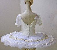 Nouveau tutu de ballet professionnel en jacquard blanc jupe tutu crêpe à 9 couches pour filles et adultes en stock