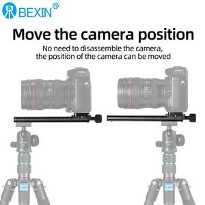 Rail coulissant BEXIN NNR, <span class=keywords><strong>plaque</strong></span> à dégagement rapide longue, clip pour objectif téléobjectif zoom, <span class=keywords><strong>support</strong></span> pour trépied Arca Swiss, tête de caméra à rotule - Product Image 3