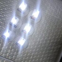 Bande lumineuse LED en plastique grand format, couleur blanc chaud, petite veilleuse clignotante, base 35 mm, pour décoration DIY et cadeaux faits main