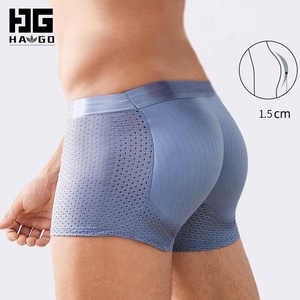 HAGO OEM Butt Pad <span class=keywords><strong>Sous</strong></span>-vêtements pour hommes Boxer pour hommes Natural Peach Hip Pad <span class=keywords><strong>Ski</strong></span> Hip Protector Mesh Men Padded Briefs - Product Image 1