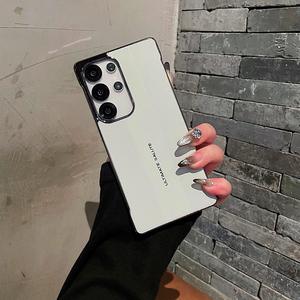 เคสโทรศัพท์ PH657 เหมาะสำหรับ <span class=keywords><strong>Samsung</strong></span> S25Ultra S24  ชุบเคลือบป้องกันรอยขีดข่วน หนังเรียบ แม่เหล็กดูดติดแน่น ไร้ขอบ สำหรับ S25 - Product Image 3