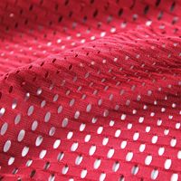 Tissu en maille polyester à grands trous, 100G, noir et blanc, tissu en filet à grands trous, vente en gros, vêtements, tissu de village intérieur