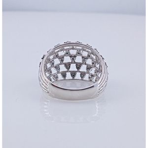Bague en diamant Jewelspaark 1,24 carats, taille brillant rond, bleu fantaisie rehaussé, en argent sterling 925 pour femme, fiançailles - Product Image 5