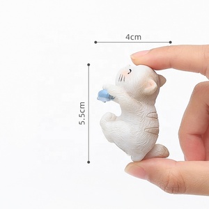 Multi-modelo disponible colgante lindo gatito peculiar escalada cilindro pecera macetas monitor de computadora adornos decorativos - Product Image 6