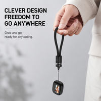 Kabel Data Tipe C 20W PD Logo Kustom, Pengisian Cepat, Gantungan Kunci Portabel, Tali Nilon untuk Pengisian Cepat iPhone
