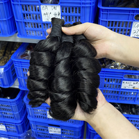 Cheveux humains brésiliens Remy en vrac, non traités, à ondulations lâches, pour tressage, cuticules alignées, sans trame, ondulations profondes naturelles, vente en gros