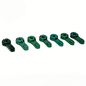 Brazo oscilante de dirección de aluminio CNC 25T con doble orificio de bloqueo para pieza de mejora de servomotor RC - Product Image 3