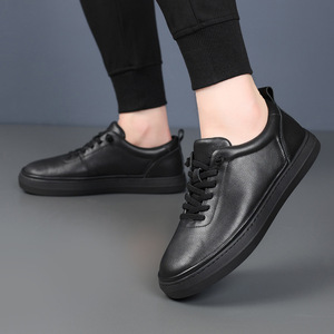 Zapatos de Vestir de Cuero de Primera Calidad para Hombre, Zapatos Formales Transpirables de Cuero Genuino Blancos Sin Cordones, Versátiles para Oficina y Carrera Profesional - Product Image 3