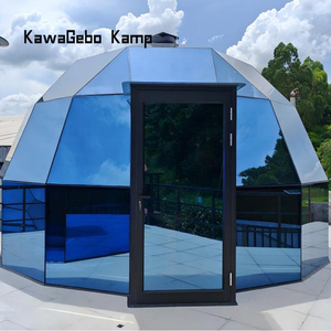 Kawagebo Kamp 4M struttura trapezoiale vetro personalizzato di lusso <span class=keywords><strong>Glamping</strong></span> Dome House per il campo - Product Image 1
