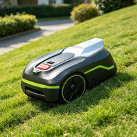 Tondeuse à gazon robotisée RTK de 600 m² sans fil, électrique, avec évitement d'obstacles par IA et contrôle par application pour jardins résidentiels