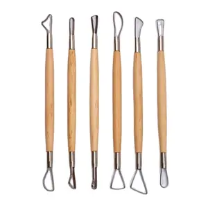 6 PCS Clay Tools Pottery Sculpting Tools and Supplier, Modeling Pottery Clay Ceramics Kits for Beginners Art Craft