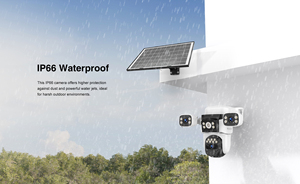 Real 4 obiettivo Smart Camera visione notturna <span class=keywords><strong>50</strong></span> metri telecamera di sicurezza a casa supporto 256GB di stoccaggio casa WIFI Smart PTZ Camera - Product Image 4